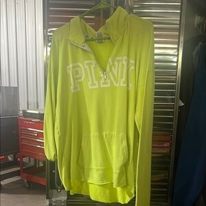 Victoria's Secret PINK Neon Yellow Hoodie